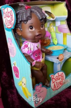 Baby Alive All Gone African American Feeding Time Interactive Doll NEW NIB