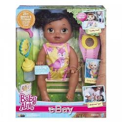 Baby Alive Doll Baby Alive Baby Go Bye Bye (African American) Talks English &