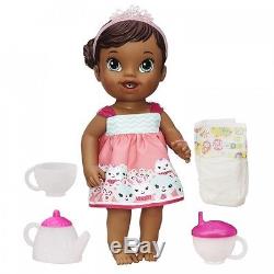 Baby Alive Lil Sips Baby Has a Tea Party Doll African American