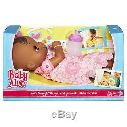 Baby Alive Luv'n Snuggle Baby Doll African American with blanket