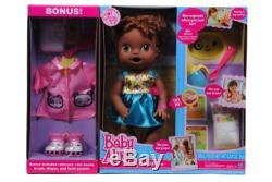 Baby Alive My Baby All Gone African American Doll With Bonus Outfit and Food