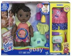 Baby Alive Potty Dance African American Doll, Talks & Tinkles, Bonus Edition