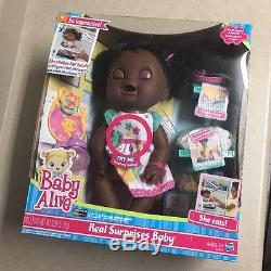 Baby Alive Real Surprises African American Baby Doll A3850 NEW! Rare