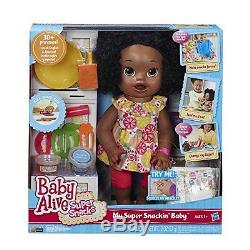 Baby Alive Super Snacks BABY DOLL, Snackin Sara African American BABY ALIVE DOLL
