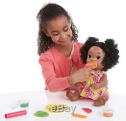 Baby Alive Super Snacks Snackin' Sara African American Doll Feed Girls Play