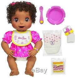 Baby Alive Talking African American Black Baby Doll Excellent Condition