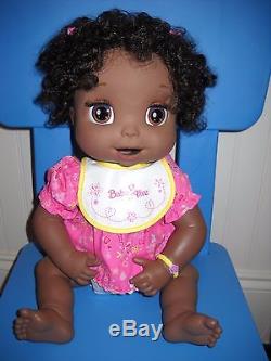 Baby Alive Talking African American Black Baby Doll Excellent Condition