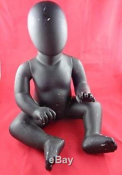 Baby Doll Mannequin Sitting African American Black Used
