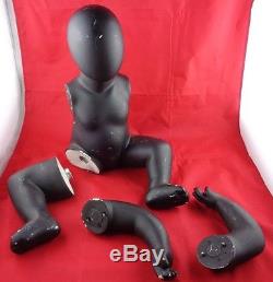Baby Doll Mannequin Sitting African American Black Used