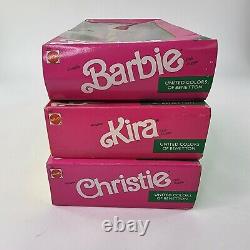 Barbie 1990 United Colors Of Benetton Dolls KIRA CHRISTIE BARBIE Rare New