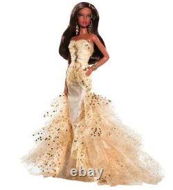 Barbie 50th Anniversary Doll African American Gold Dress Mattel 2008 #N5860 NEW