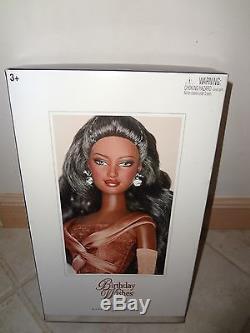 Barbie Birthday Wishes African American Doll Nrfb Silver Label Hard To Find