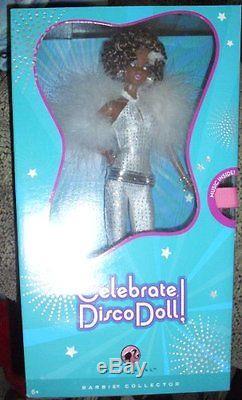 Barbie Celebrates Collection African American Barbie Disco Doll in White