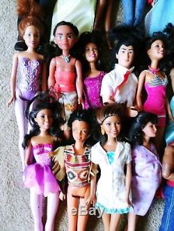 Barbie Fashion Doll Lot of 40+African American Hispanic Ethnic Multi cultural