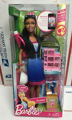 Barbie I Can Be An Architect Doll 2011 Career African American New READ