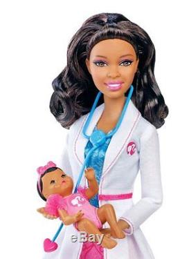 Barbie I Can Be Baby Doctor African-American Doll