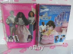 Barbie Jewel Secrets 1986 & Costume Ball 1990 African American Dolls Lot of 2
