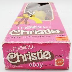 Barbie Malibu Christie Doll African American 1975 Mattel No. 7745 Yellow NRFB