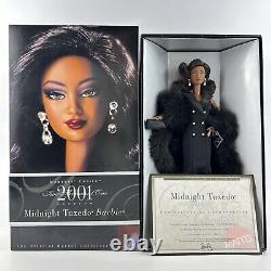 Barbie Midnight Tuxedo 2001 Doll African American 29307 & Spotted On The Scene