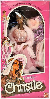Barbie Pink & Pretty Christie Doll African American 1981 Mattel No. 3555 NRFB