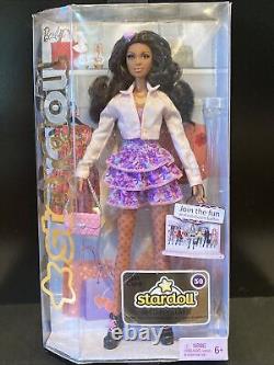 Barbie Stardoll African American AA very Rare HTF Rooted Lashes-Mattel -NRFB