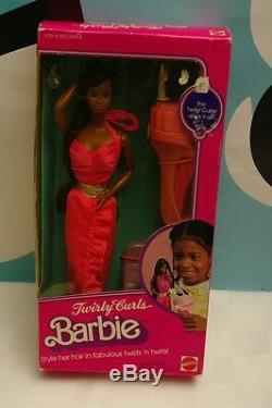 Barbie Twirly Curls African American NIB Vintage