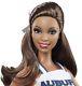 Barbie University of AUBURN TIGERS Cheerleader Pink label doll African American