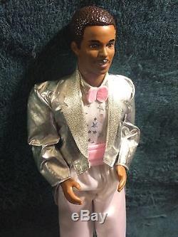 Barbie doll lot of TWO, Silver formal, African American, couple, NO BOX