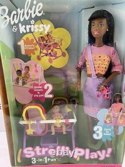 Barbie stroll n play 3 In 1 Fun Aa And 2 Baby Krissy Stroller