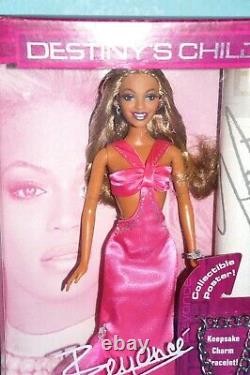 Beyonce Destiny's child 2005 Barbie Doll + Poster Mattel New In Box $165. F/SH