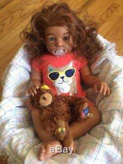 Biracial Ethnic AA African American BIG Reborn Toddler Baby Boy/Girl Chanelle