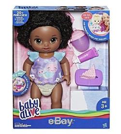 Black African American Talking Doll Baby Alive Twinkles n' Tinkles Hasbro Xmas