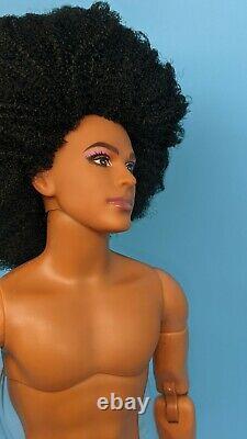 Black Afro Natural Hair Rerooted Ken Barbie BMR1959 Doll Made to Move AA ooak