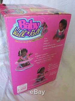 Brand New In Box Vintage Baby Walk N Roll Doll African American Rare 4576 Mattel