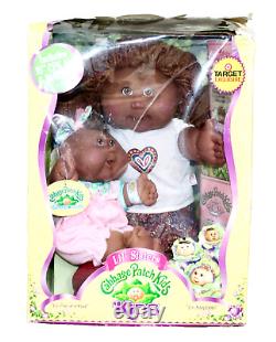 CABBAGE PATCHKIDS 2006 Lil' Sisters 16 Doll & Newborn Black African American