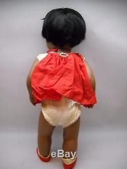 CHATTY BABY Doll African AMERICAN Red JUMPER Shoes BOW Cream ONESIE Logo