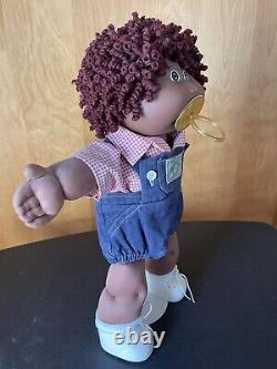 Cabbage Patch Kids'85 African American Boy with modified Pencil Curls Hairstyle