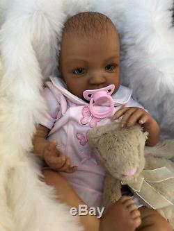 Cherish Dolls Reborn Baby Doll Girl Shyann 20 Size Mixed Race African American