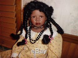 Christine Orange African American 30 tall Marnie porcelain doll