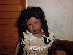 Christine Orange African American 30 tall Marnie porcelain doll elite