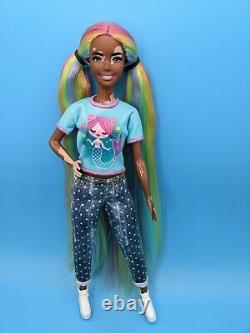 Custom Barbie Doll Reroot Pastel Rainbow Vitiligo Petite Fashionistas Pride ooak