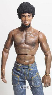 Custom OOAK 1/6 Muscular Barbie Ken Type Hybrid African American Doll/Figure-AA
