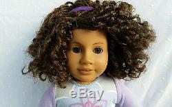 Cute American Girl, Truly Me African American Doll, Long Curly Hair, Brown Eyes
