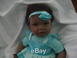 DESTINY Real Touch Baby Doll by Ashton Drake African American