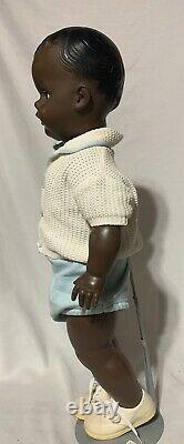 Dee an Cee 25-11 Black Baby Boy Canadian Playpal Life Size 24 Molded Hair Doll