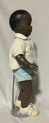 Dee an Cee 25-11 Black Baby Boy Canadian Playpal Life Size 24 Molded Hair Doll