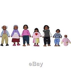 Doll family of 7 african american
