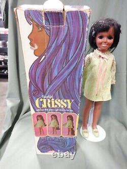 Dolls Crissy Vintage 1968 African American Crissy 18.5 H-129- Great Condition