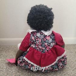 Early Kathy Hippensteel Vinyl Doll Signed Emmalyn #18 African American 18