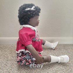 Early Kathy Hippensteel Vinyl Doll Signed Emmalyn #18 African American 18